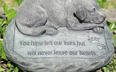 Pet Memorial Garden Stone for the Family Dog & Cat