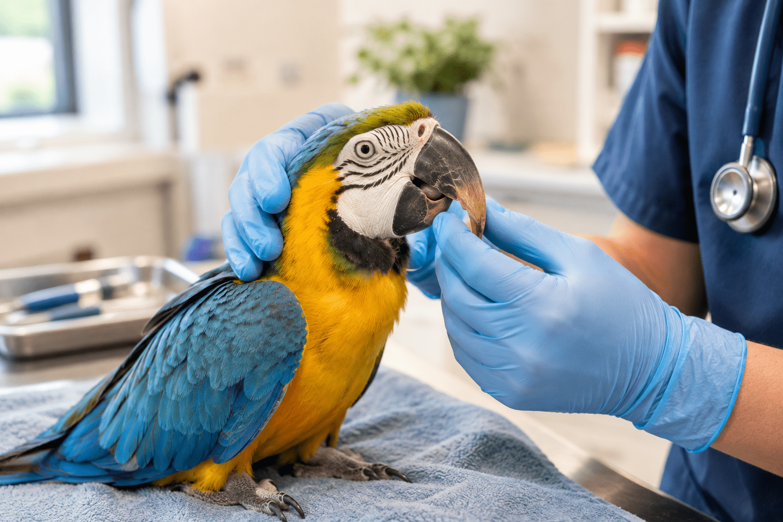 bird beak overgrown