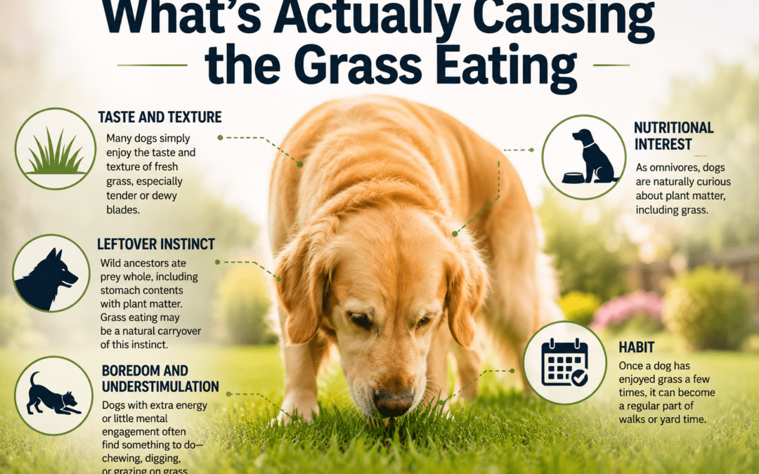 why does my dog eat grass and throw up